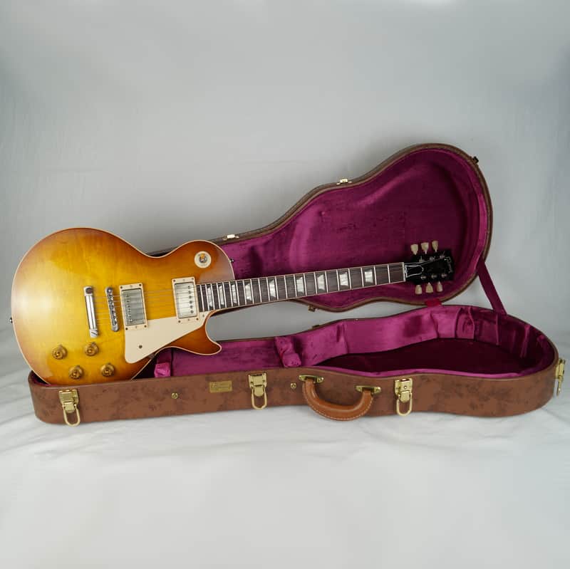 Gibson Custom Shop 1958 Les Paul Standard Reissue - R8 - USA 2013 - Sunrise Tea Burst VOS - Mit Koffer image 1