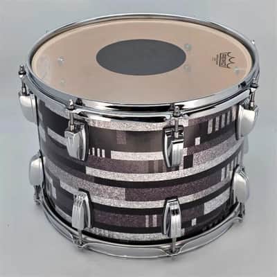 Used Ludwig Classic Maple Rack Tom 14x10 Digital Black Sparkle - Very Good image 2