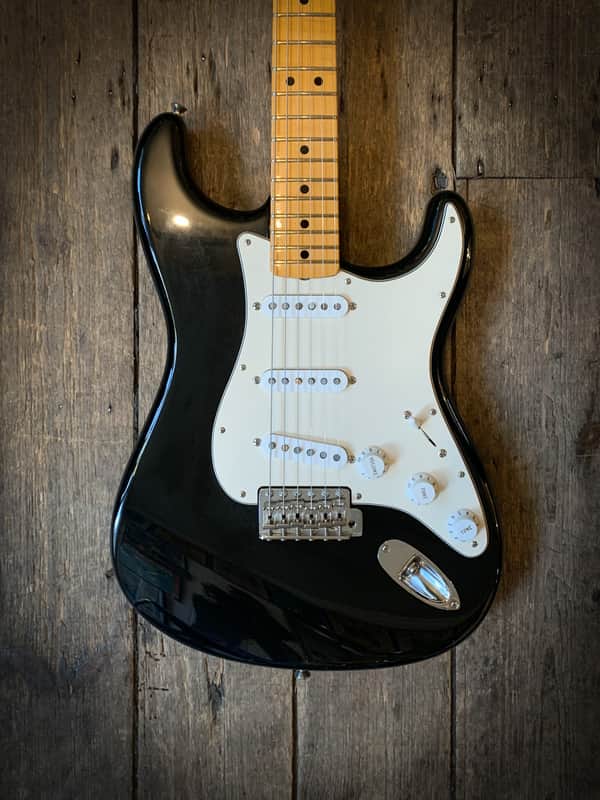 2012 Fender Custom Shop '69 Stratocaster in Black finish with hard shell case image 1
