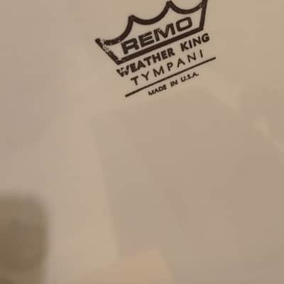 Remo 29" Timpani Hazy TI-2900-00 - Classic white image 3