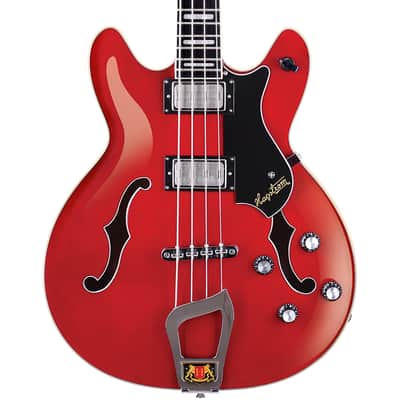 Hagstrom Viking Bass Wild Cherry Transparent image 3