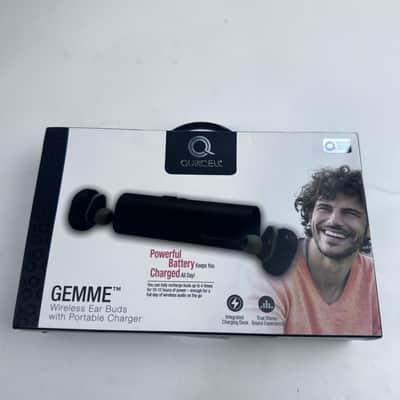 Quikcell Gemme True Wireless Earbuds with Portable Charging Dock Black Boxed TWS image 4