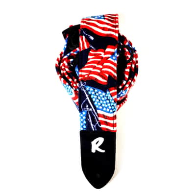 Guitar Collage Guitar Strap- Black White Guitars Composition Strap - Guitars Line Drawings - Works for Electric, Bass, or Acoustic Guitars image 4
