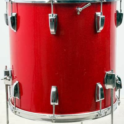 Ludwig 20/13/16" "Super Beat" Drum Set - Red Sparkle w/ COB Rims image 14