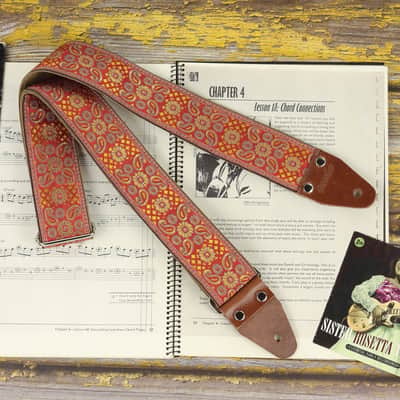Pardo retro guitar strap model Andromeda, backing suede image 2