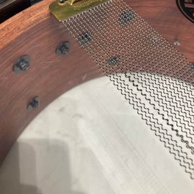 Tama - 6x14" Warlord Collection, Masai Bubinga Snare Drum 2002 - Quilted Bubinga Burst image 16