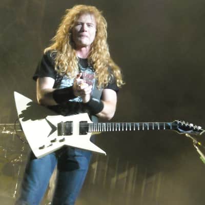 Dave Mustaine's Explorer MEGADETH Artist Owned Stage Played - Dean USA Custom Shop XO Heavy Relic Vintage Aged Signed Korina Neck Guitar image 3