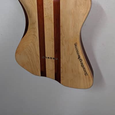 SomethingAwesome. Low 27 Baritone Semi-hollow Left Handed - Natural image 4