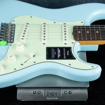 Fender Vintera III Early 60 Strat Rosewood Sonic Blue MX25165777 image 5