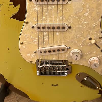 Hendrix Inspired Custom Stratocaster Style Relic Guitar Mahogany not Fender image 7