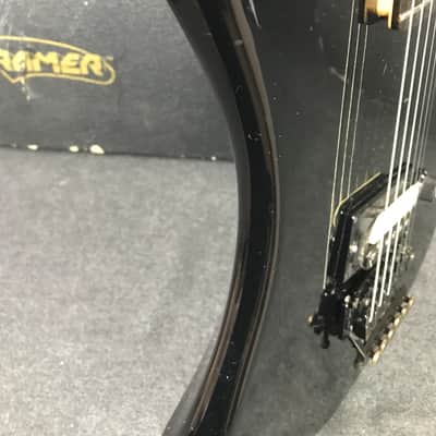 Vintage Kramer Beretta Black Electric Guitar  w/ Case and Whammy Bar image 11