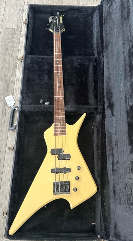 Hamer Scarab Bass Guitar 1984 - White Rick Savage Def Leppard image 1