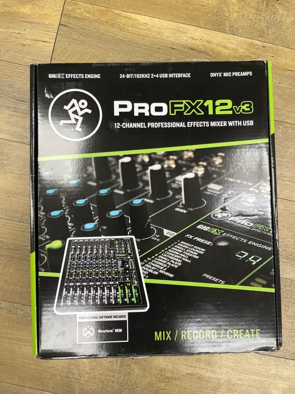 Mackie ProFX12v3 12-Channel Effects Mixer 2020 - Present - Dark Gray image 1