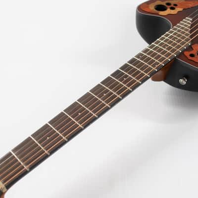Ovation Celebrity Elite CE44-RRB Mid-depth Acoustic-electric Guitar - Reverse Red Burst image 7