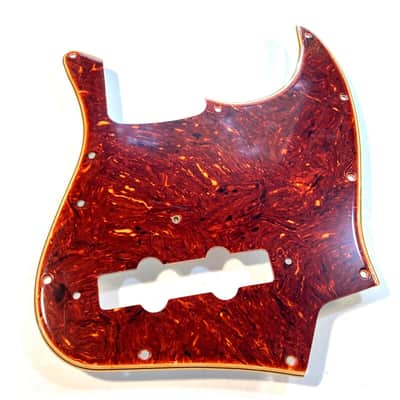 "Boots Aged" Vintage '70's Style Fender Jazz Bass Pickguard Celluloid Tortoise/White Custom Relic'd image 4
