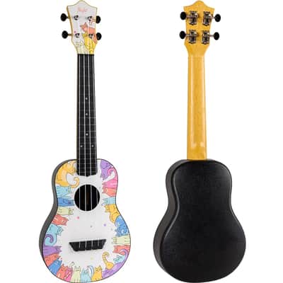 Flight TUC-KITTY Concert Travel Ukulele - linden wood top with an ABS body, neck, fretboard and bridge. image 2