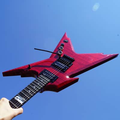 Dean USA DIME Razorback Transparent Cherry 6-String Electric Guitar w/ Hardshell Case image 13