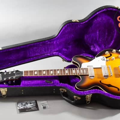 2010 Epiphone Elitist 1965 Casino Vintage Sunburst MIJ Japan w/ OHSC image 2