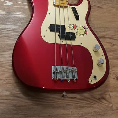 Fender Duck Dunn Signature Precision Bass - 1998 CIJ Limited Edition - Metalic Candy Red image 2
