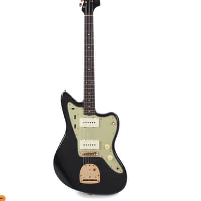 Fender Custom Shop 1962 Jazzmaster "Chicago Special" Journeyman Relic Aged Black w/Painted Headcap & Gold Hardware image 5