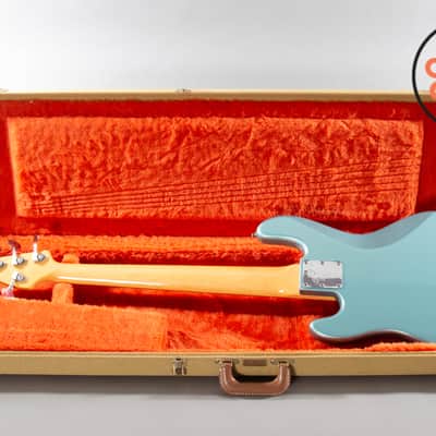 1997 Fender Roscoe Beck V 5-String Bass Teal Green Metallic OHSC image 6