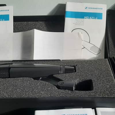 3x Sennheiser MD 421 II Cardioid Dynamic Microphones 2002 - Present - Black image 5