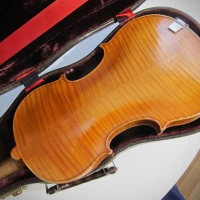 Jérôme Thibouville-Lamy (J.T.L.) Stradivarius Copy 4/4 French Circa-1930s-1940s-Light Yellow Brown Varnish image 18