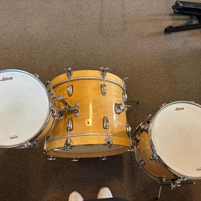 Ludwig Classic Maple Downbeat Outfit 8x12 / 14x14 / 14x20" Drum Set 1998 - Present - Natural Maple Lacquer image 6