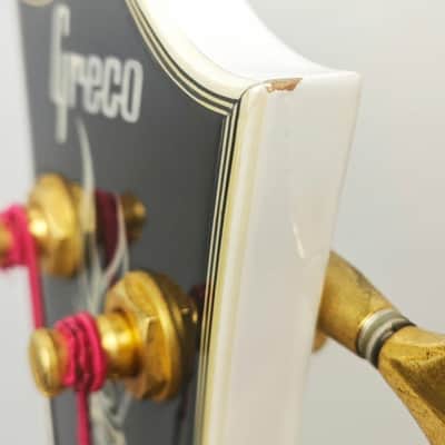 Greco EGB85 White Gold Hardware Made in Japan 1990 LP Type Short Scale Electric Bass Guitar, a4366 image 15