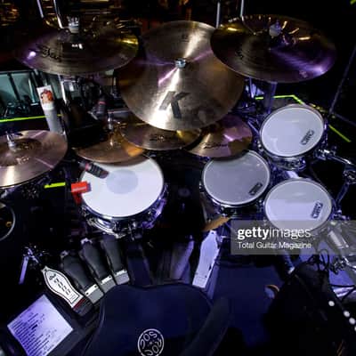 Rick Allen's 1999 Def Leppard Euphoria Tour DW / Hart Drum Set (#1). Autographed by the whole band. Authenticated! image 6