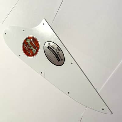 White Pearl 4 Ply Pickguard for Gibson Thunderbird Bass 1963-1966 w/ Decal Made IN USA image 6