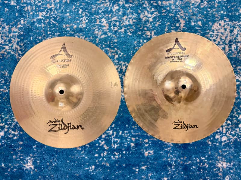 13” Zildjian A CUSTOM/MASTERSOUND Hihats 831g 1066g image 1