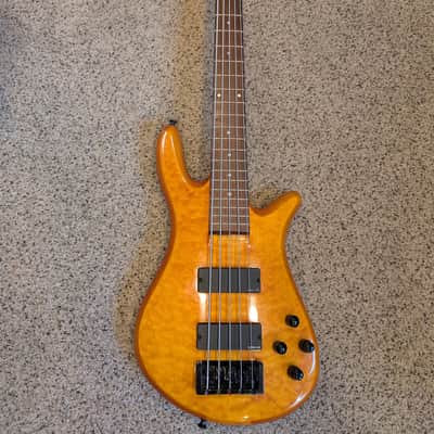 Spector NS2000/5 Neck-Through 5-String | Amber Quilt | EMG BQC Preamp | Spector Case image 19