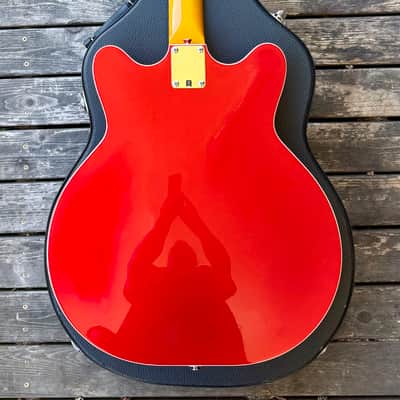 Fender Modern Player Coronado Bass 2014 - Candy Apple Red image 3