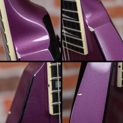Jackson USA Custom Shop RR1 Rhoads Purple w/ Black Bevels 1986 w/Hard Shell Case image 13