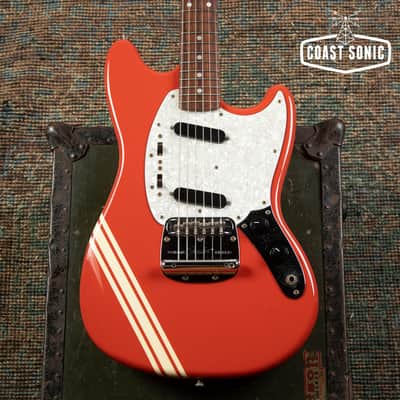 2004 Fender '69 Competition Mustang reissue MG69 Fiesta Red Matching Headstock MIJ Japan image 5