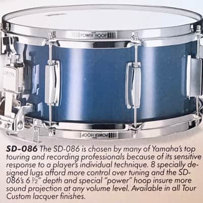 80s Yamaha Tour Custom SD-086 - 6.5" x 14" - Cobalt Blue - 8000 series SD086 MIJ 1988 image 16