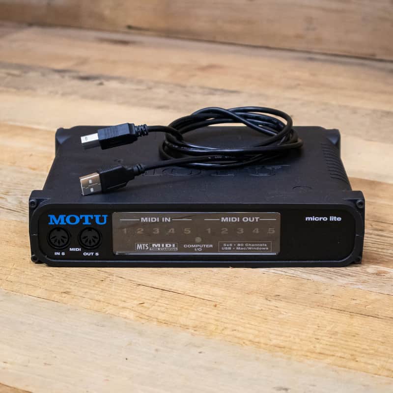 MOTU micro lite 5x5 USB Bus-Powered MIDI Interface MicroLite U283850 image 1