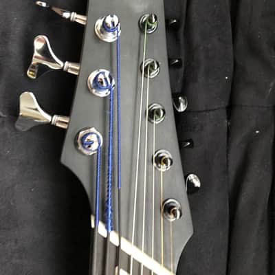 Wes Lambe 8GT 2013 - Novax-style Charlie Hunter 8 String Fanned Fret Dual Output Hollow Guitar/Bass image 12