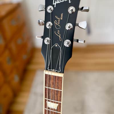 Gibson Les Paul Traditional Pro V Satin Mahogany Top 2020 - Satin Ebony image 6