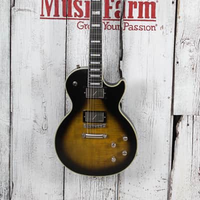 Epiphone 2020 Les Paul Prophecy Electric Guitar Olive Tiger with Hardshell Case image 4