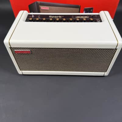 Positive Grid Spark 40 40-Watt 2x4" Modeling Guitar Combo - Pearl White Includes Carry Bag image 3