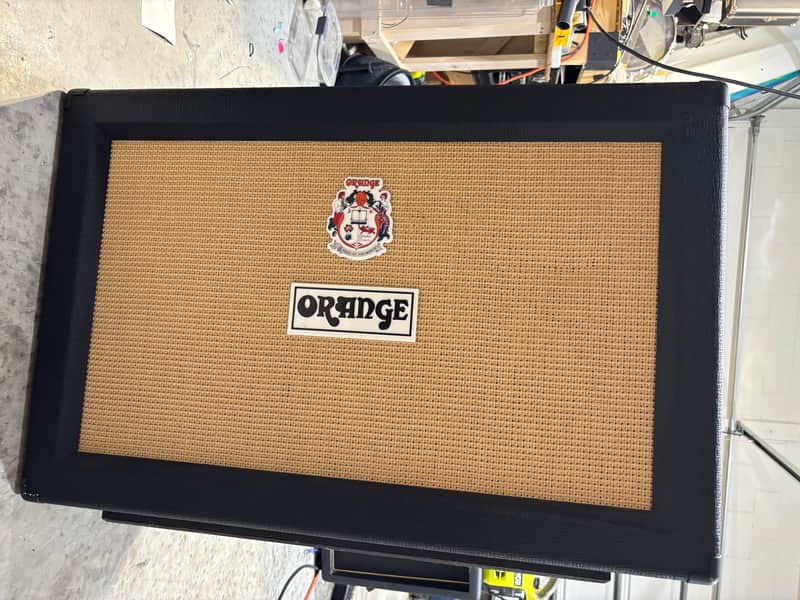 Orange PPC212 120-Watt 2x12" 8 ohm Celestion Creambacks Guitar Cabinet 2002 - Present - Black image 1