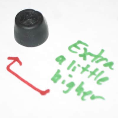used genuine Electro Harmonix rubber feet (set or 4 feet + 1 exta foot) for / from late 1990s to late 2000s Russian Big Miff or Russian Small Stone [NO pedal(s) / NO screws) ONE foot has a break/crack/cut, AS IS / NO RETURNS image 15