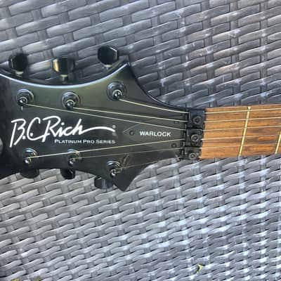 B.C. Rich Warlock Lefty Left Handed hand // Platinum PRO // With Seymour Duncan blackout Humbuckers image 2
