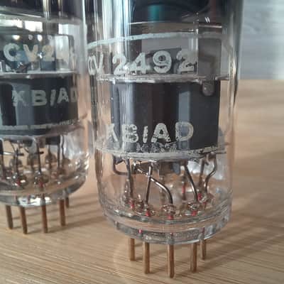 Perfect Brimar CV2492 GOLD PIN Matched pair special quality  ecc88 6922 6dj8 like CCA image 7