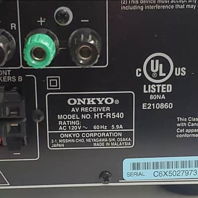 Onkyo HT-R540 7.1 Audio Home Theater AV Receiver (Tested) Silver Case image 10