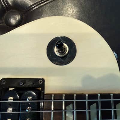 2013 Gibson Les Paul (LPJ) w/upgrades - Rubbed Trans White image 6