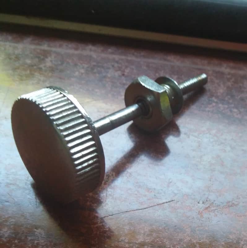 Slingerland VINTAGE Zoomatic Clamshell Snare DRUM Strainer PARTS Throw Off Control KNOB with RARE NUT 50s 60s image 1
