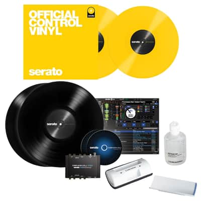 Denon DJ DS1 Serato DVS Digital Vinyl System Interface + Yellow 12